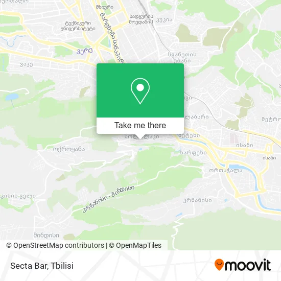 Карта Secta Bar