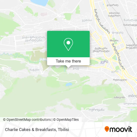 Карта Charlie Cakes & Breakfasts