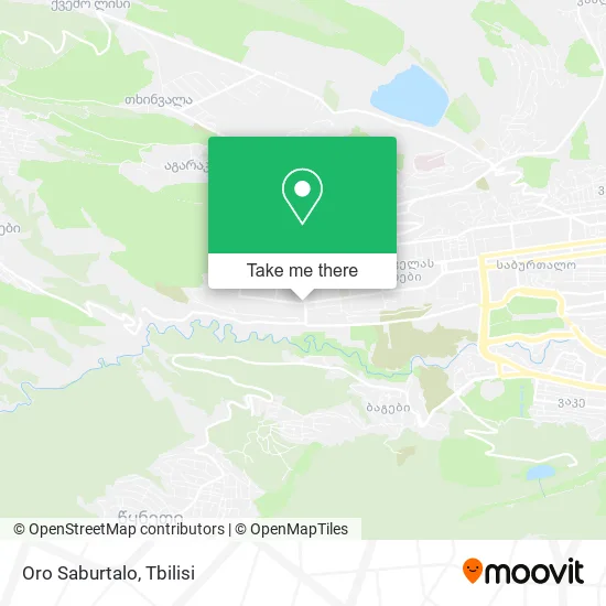 Карта Oro Saburtalo