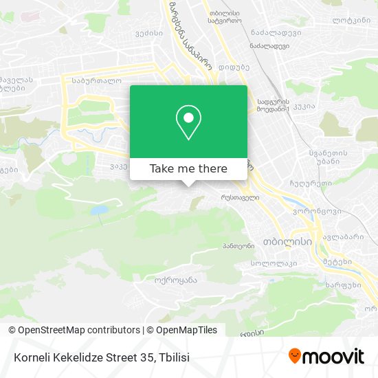 Korneli Kekelidze Street 35 map