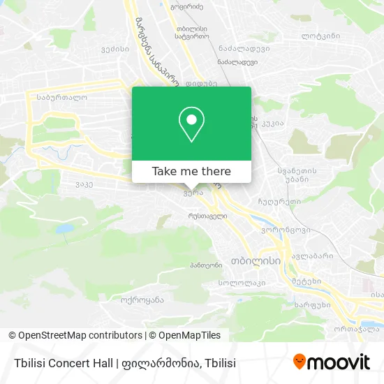 Tbilisi Concert Hall | ფილარმონია map