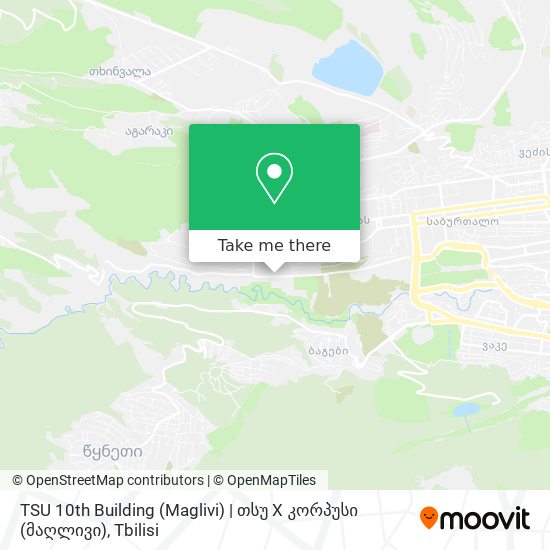 TSU 10th Building (Maglivi) | თსუ X კორპუსი (მაღლივი) map