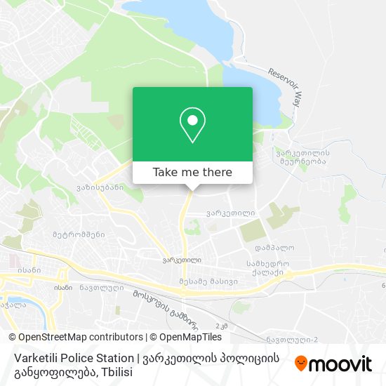 Varketili Police Station | ვარკეთილის პოლიციის განყოფილება map