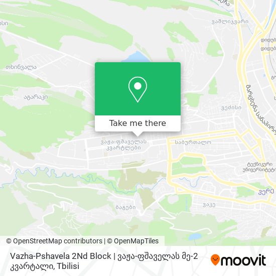 Vazha-Pshavela 2Nd Block | ვაჟა-ფშაველას მე-2 კვარტალი map