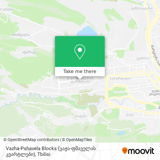 Vazha-Pshavela Blocks (ვაჟა-ფშაველას კვარტლები) map