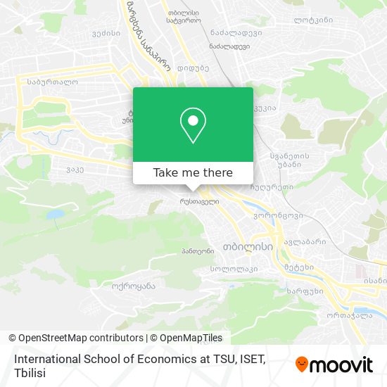 Карта International School of Economics at TSU, ISET