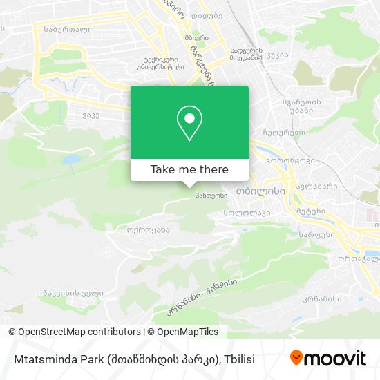 Mtatsminda Park (მთაწმინდის პარკი) map