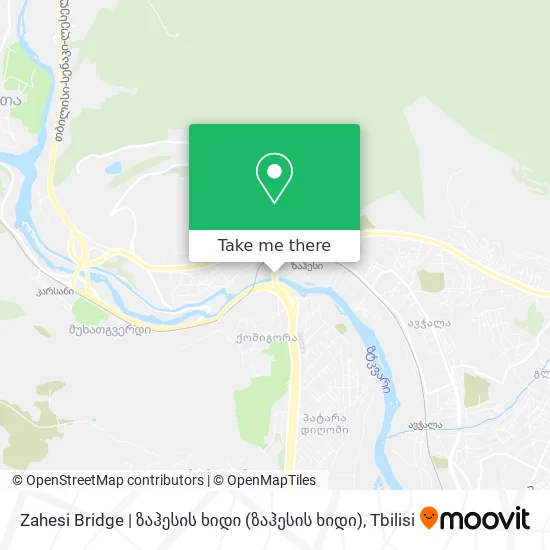 Zahesi Bridge | ზაჰესის ხიდი map
