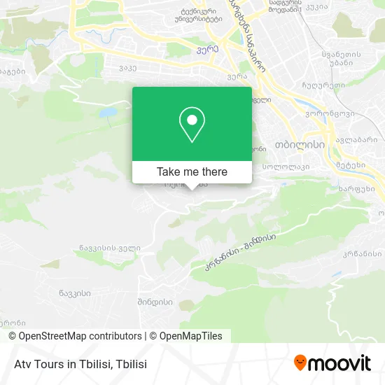 Карта Atv Tours in Tbilisi