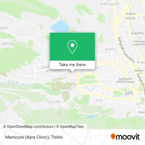 Карта Manicure (Ayra Clinic)