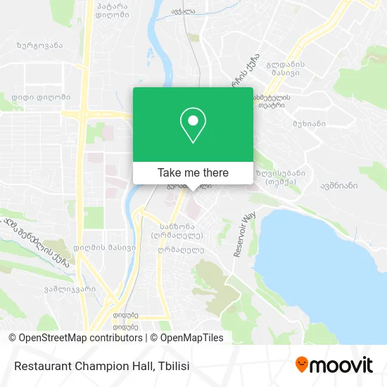 Restaurant Champion Hall map