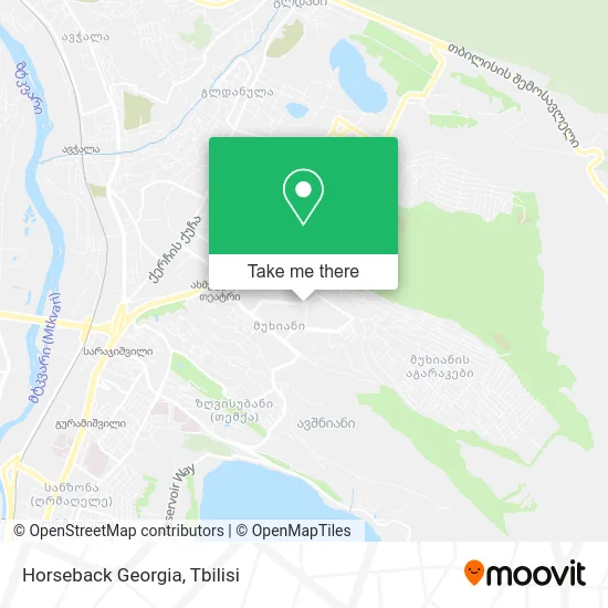 Карта Horseback Georgia