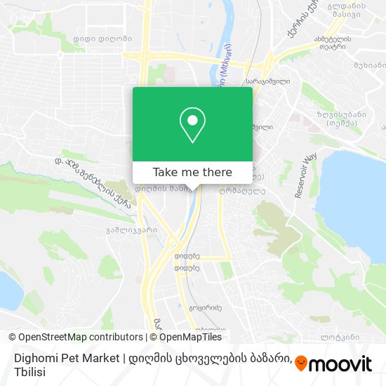 Карта Dighomi Pet Market | დიღმის ცხოველების ბაზარი