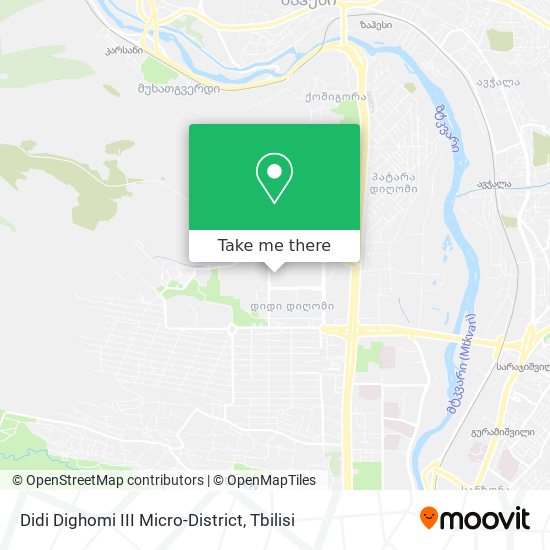 Карта Didi Dighomi III Micro-District