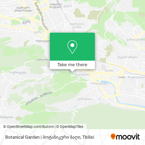 Botanical Garden | ბოტანიკური ბაღი map