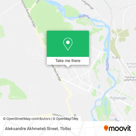 Карта Aleksandre Akhmeteli Street