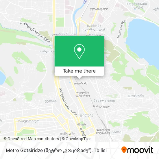 Metro Gotsiridze (მეტრო „გოცირიძე“) map
