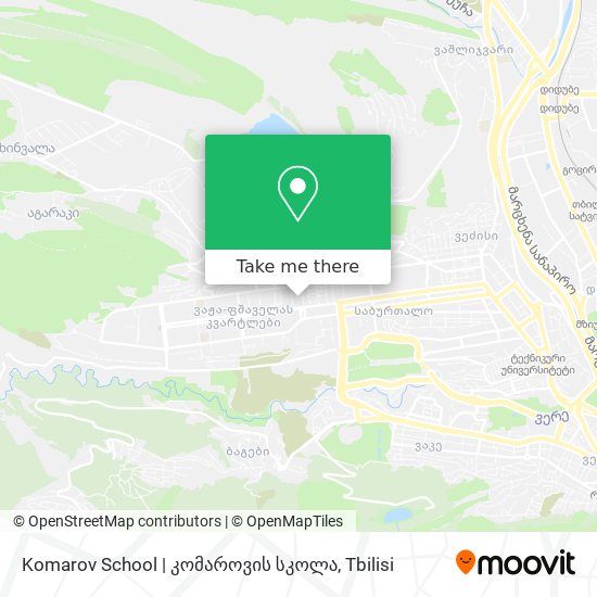 Карта Komarov School | კომაროვის სკოლა