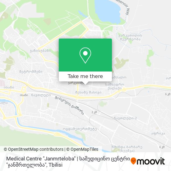 Medical Centre "Janmrteloba" | სამედიცინო ცენტრი "ჯანმრთელობა" map