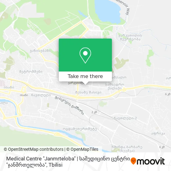Medical Centre "Janmrteloba" | სამედიცინო ცენტრი "ჯანმრთელობა" map