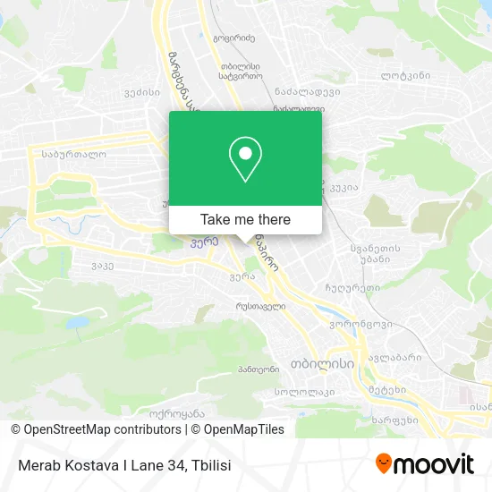 Карта Merab Kostava I Lane 34