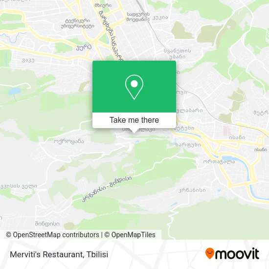 Карта Merviti's Restaurant