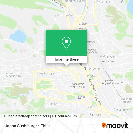 Карта Japan Sushiburger