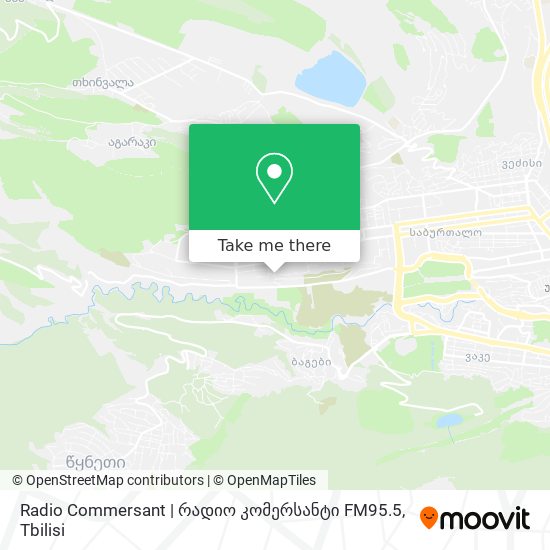 Карта Radio Commersant | რადიო კომერსანტი FM95.5