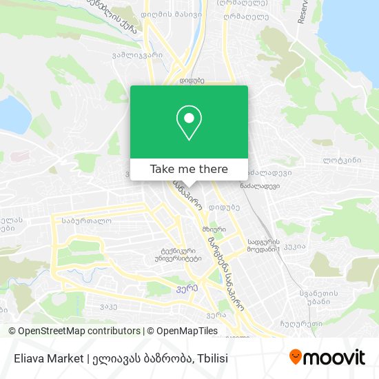 Карта Eliava Market | ელიავას ბაზრობა