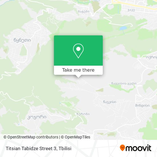 Titsian Tabidze Street 3 map