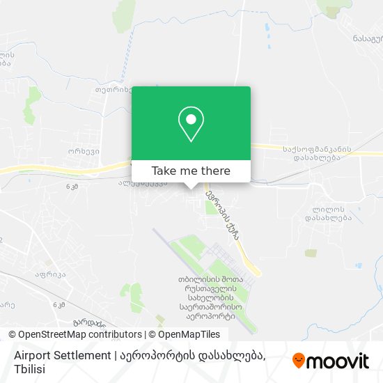 Карта Airport Settlement | აეროპორტის დასახლება