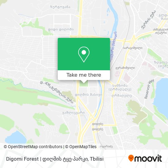 Digomi Forest | დიღმის ტყე-პარკი map