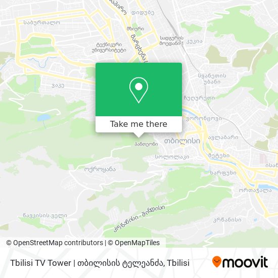 Карта Tbilisi TV Tower | თბილისის ტელეანძა
