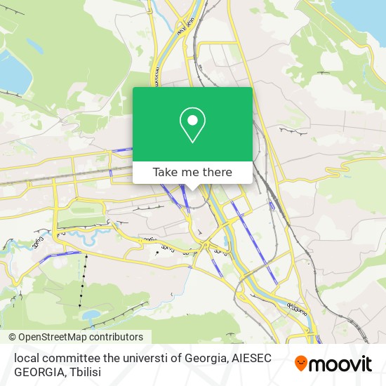 Карта local committee the universti of Georgia,  AIESEC GEORGIA