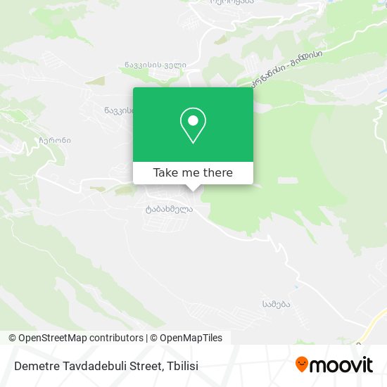 Карта Demetre Tavdadebuli Street