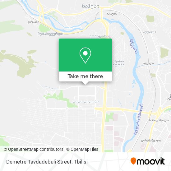 Карта Demetre Tavdadebuli Street
