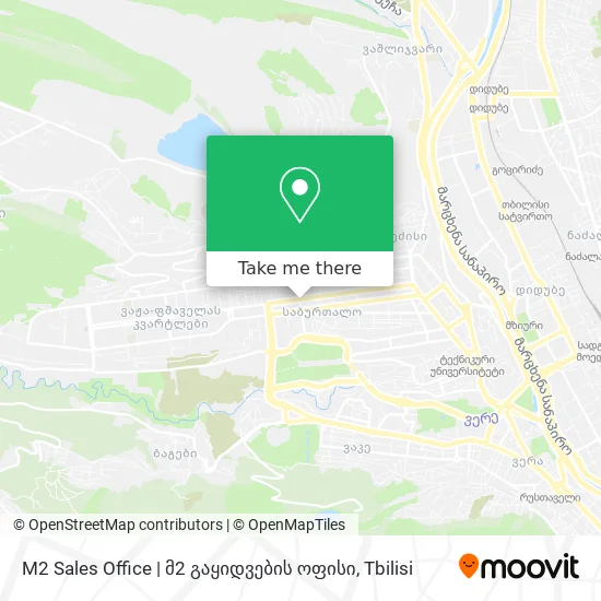 M2 Sales Office | მ2 გაყიდვების ოფისი map