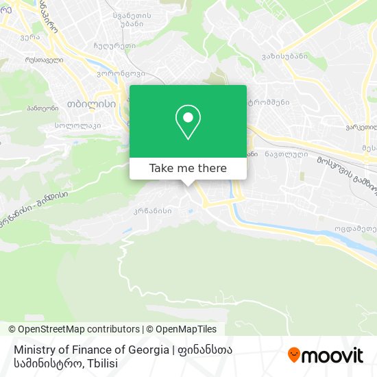 Карта Ministry of Finance of Georgia | ფინანსთა სამინისტრო