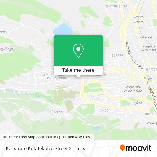 Карта Kalistrate Kutateladze Street 3