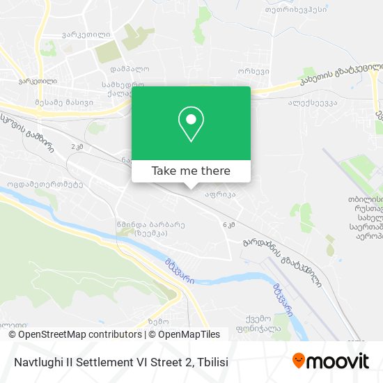 Navtlughi II Settlement VI Street 2 map