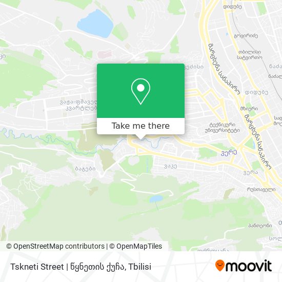 Tskneti Street | წყნეთის ქუჩა map