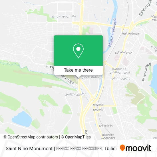 Saint Nino Monument | წმინდა ნინოს მონუმენტი map