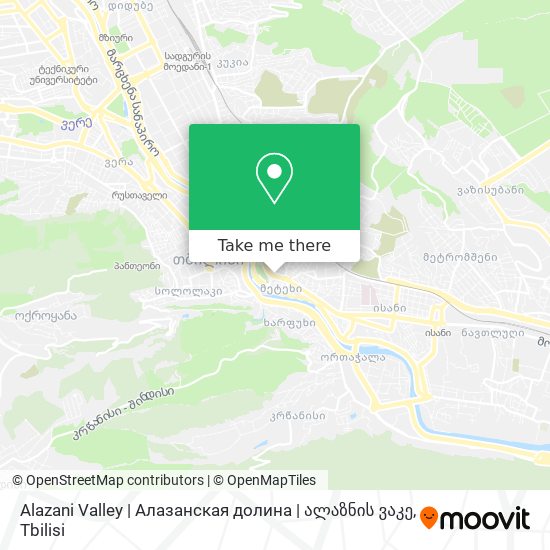 Alazani Valley | Алазанская долина | ალაზნის ვაკე map