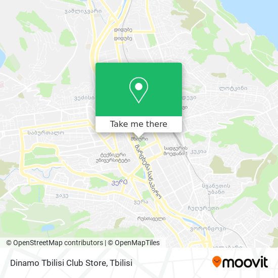 Dinamo Tbilisi Club Store map