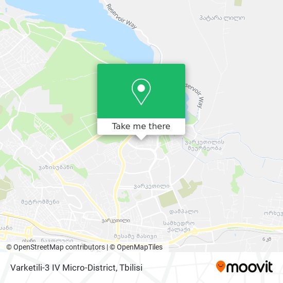 Карта Varketili-3 IV Micro-District