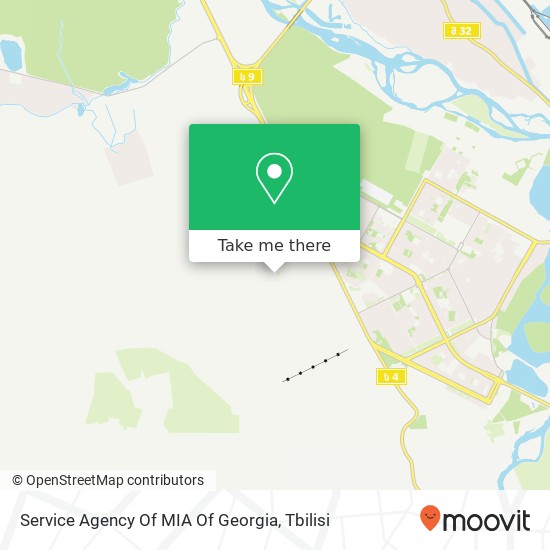 Service Agency Of MIA Of Georgia map