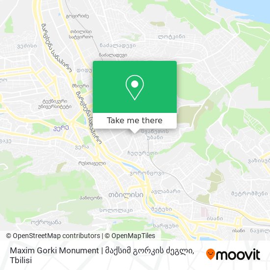 Карта Maxim Gorki Monument | მაქსიმ გორკის ძეგლი