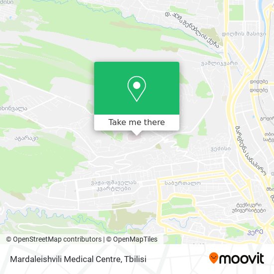 Mardaleishvili Medical Centre map
