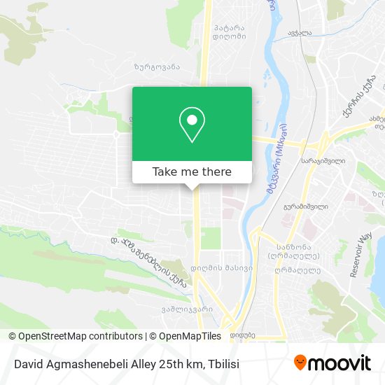 David Agmashenebeli Alley 25th km map