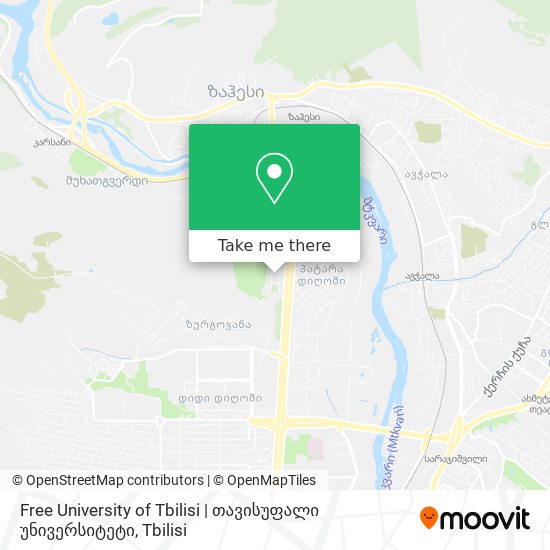 Free University of Tbilisi | თავისუფალი უნივერსიტეტი map